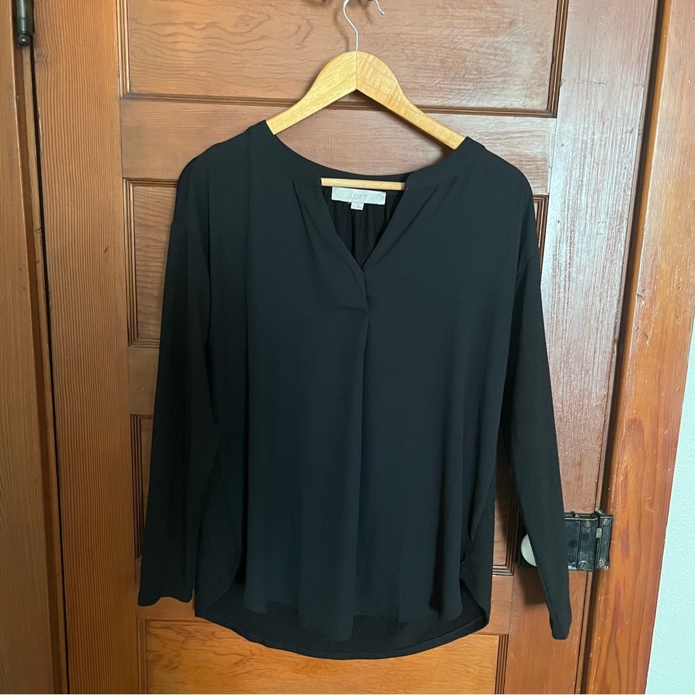 Black Loft blouse. Size small